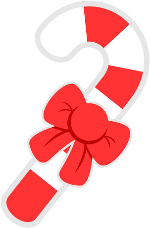 Candy Cane Free To Use Clip Art - Cute Christmas Candy Cane (500x500)
