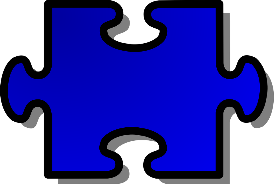Jigsaw Puzzle Piece Blue Isolated Metaphor - Puzzle Pieces Clip Art (1115x750)