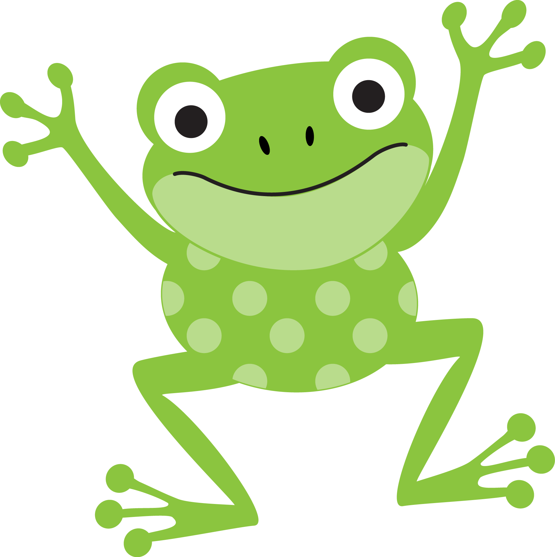 Â ‹â€¢â€¢â°â€¿âœ - Cute Frog Clip Art (1840x1849)
