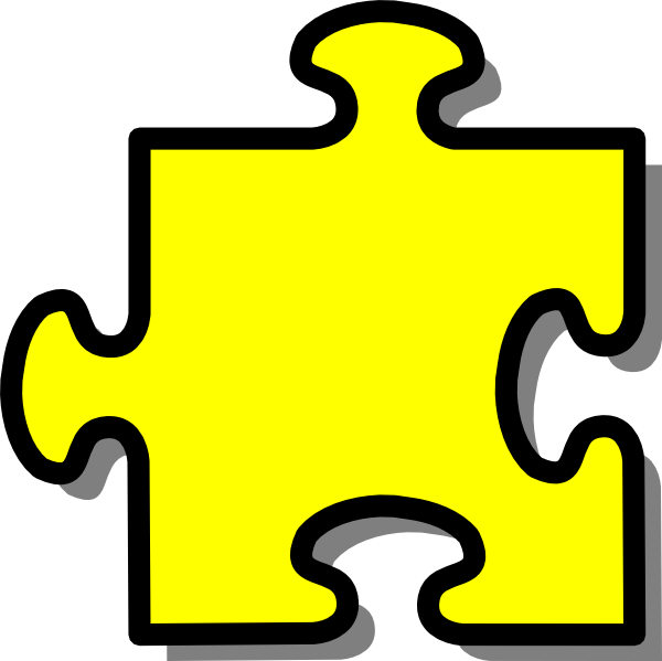 Puzzle Piece Puzzle Clip Art Image - Autism Puzzle Piece Printable (600x599)