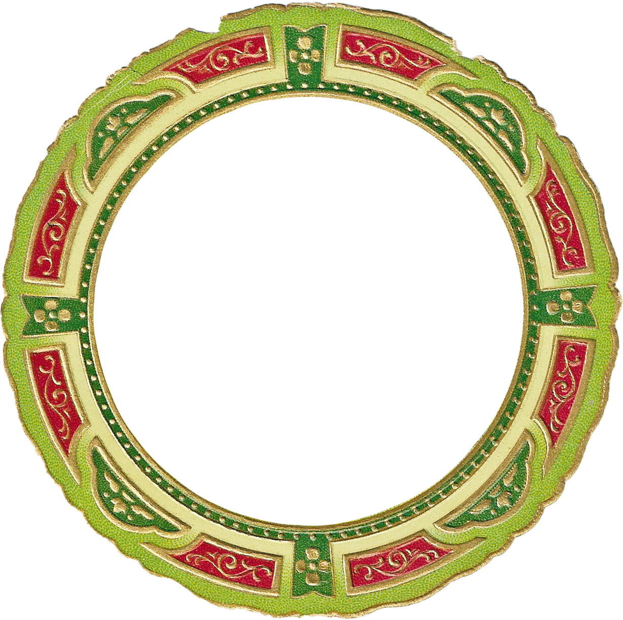 Christmas Picture Frame Clip Art - Circle (1230x1235)