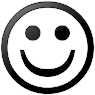 Smiley Face Clipart Black And White - Smiley Face Symbol Black And White (530x530)