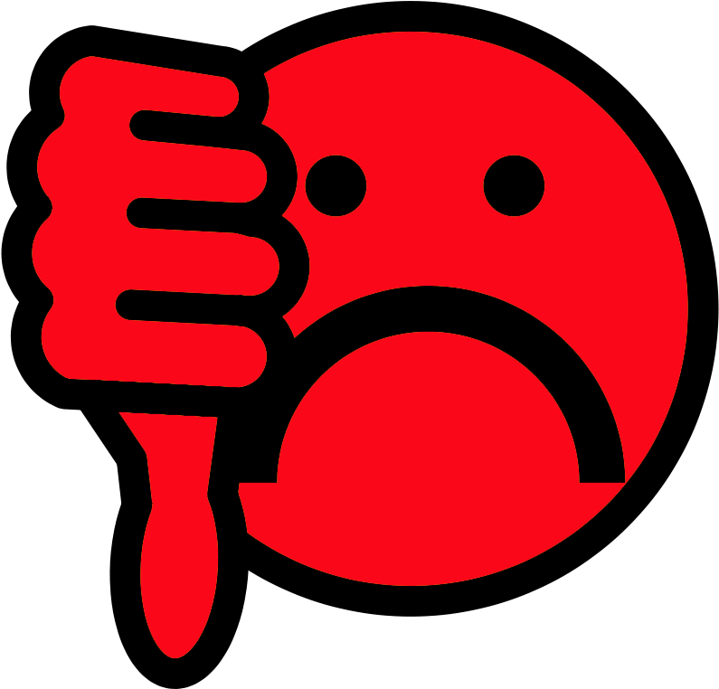Thumbs Up Clipart Smiley - Red Thumbs Down Smiley (800x800)