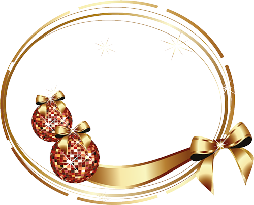 Cadres Et Bordures - Christmas And Happy New Year (500x404)