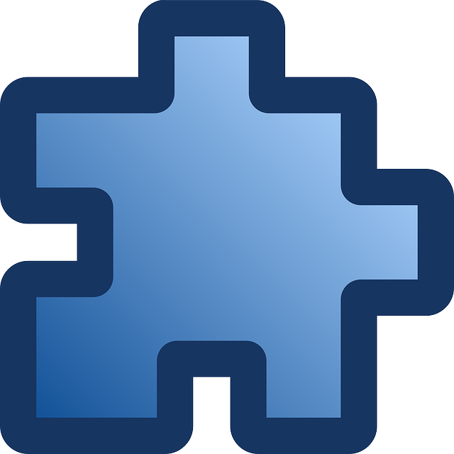 Free Vector Icon Puzzle Blue Clip Art - Puzzle Piece Pixel Art (750x750)