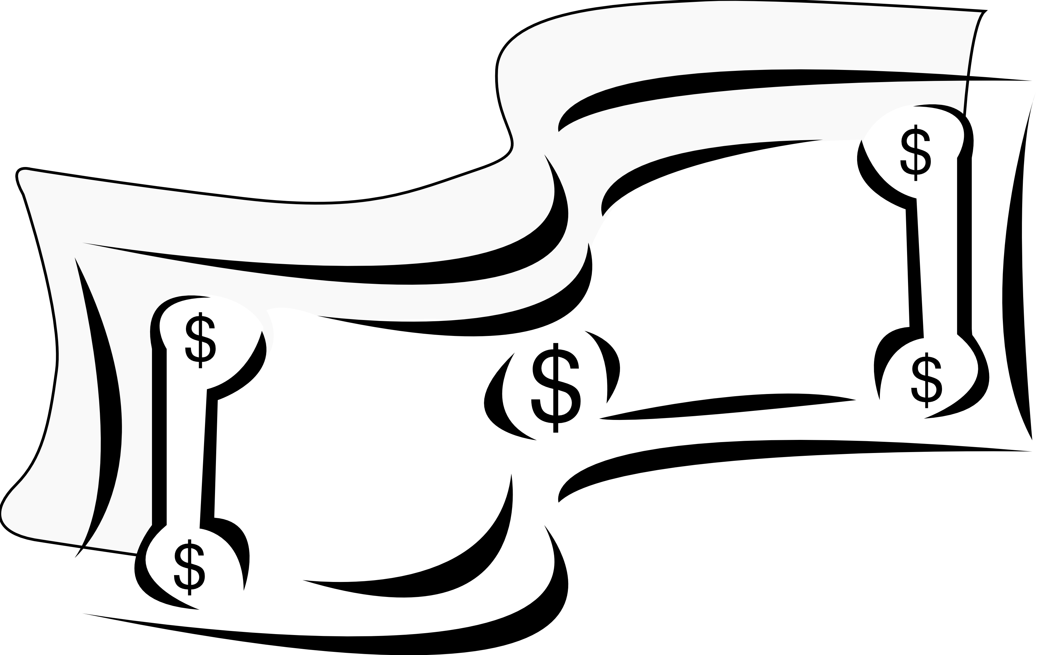 Dollar - Bill - Clip - Art - Black - And - White - Dollar Bill Clip Art (3333x2098)
