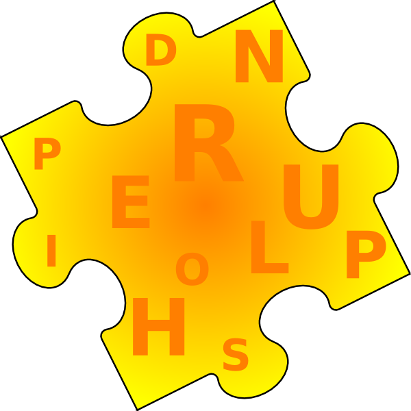 Word Puzzle Piece Clip Art - Word Puzzle Piece Clip Art (600x600)