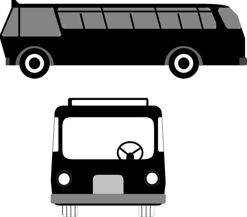 Bus Vector - Clipart Library - Bus Vector (822x720)
