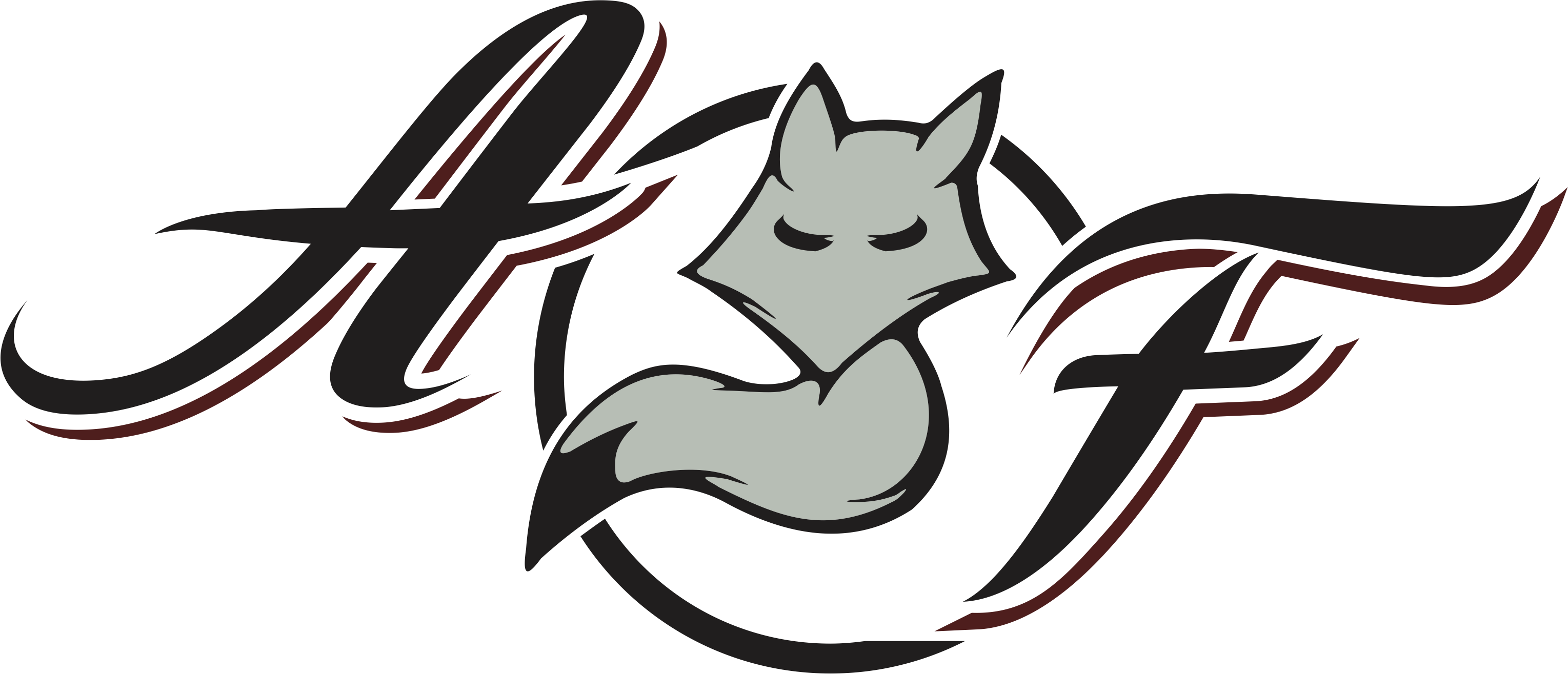 Polar Fox Clipart Desert Fox - Arctic Fox Camper Logo (3058x1315)