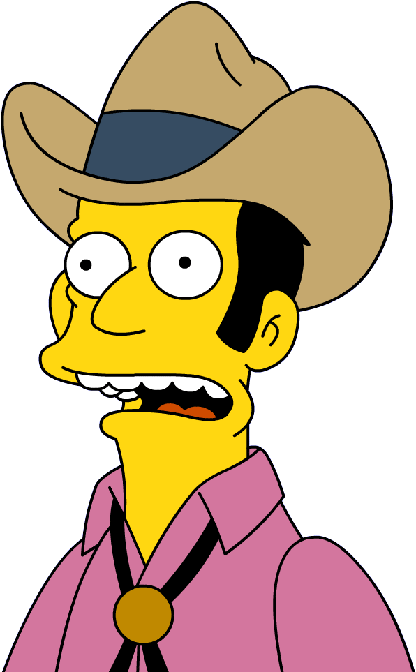 Cowboy Bob The Simpsons (1000x1000)