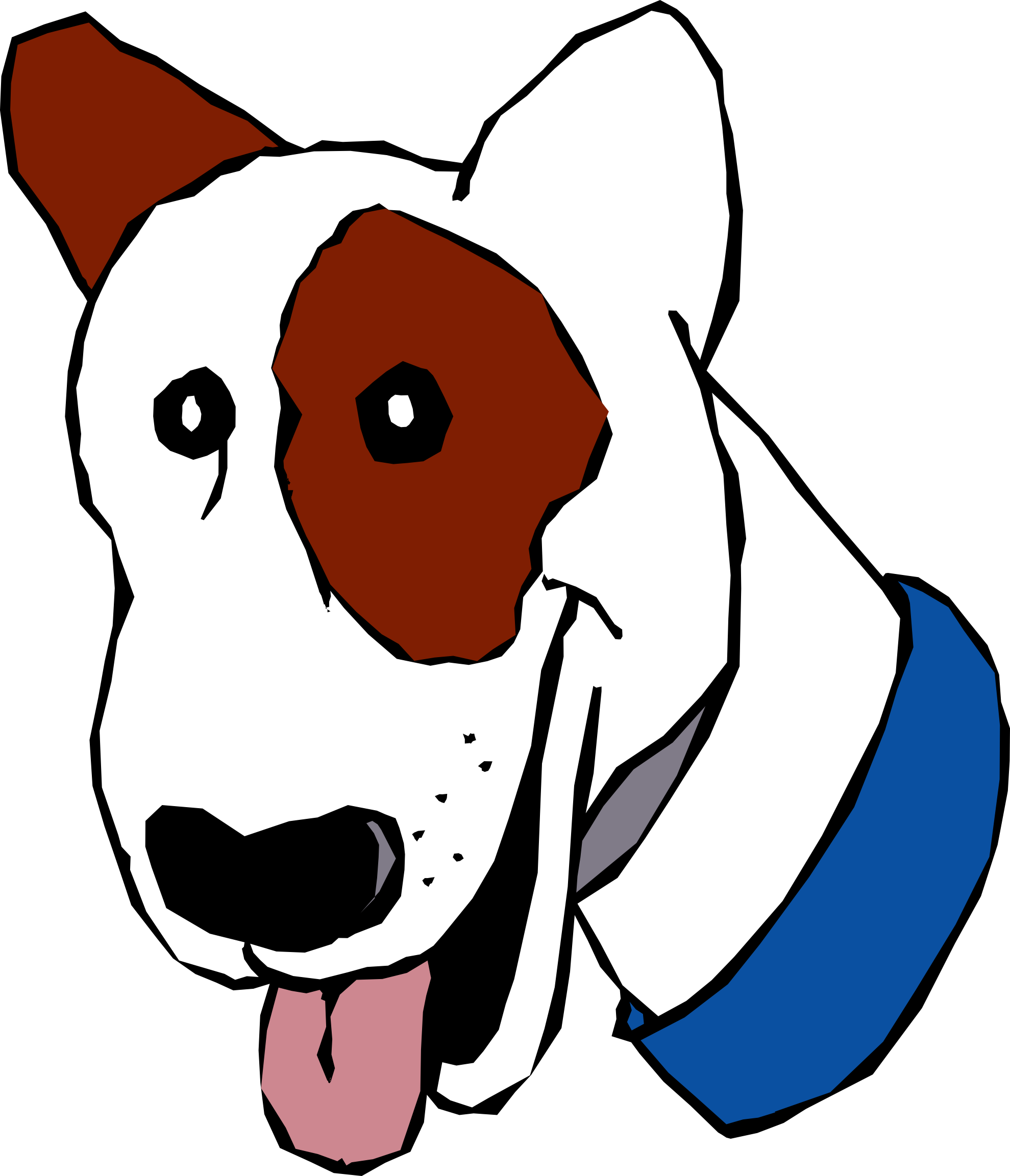 Cartoon Dog Head - Cartoon Dog Head (1979x2305)