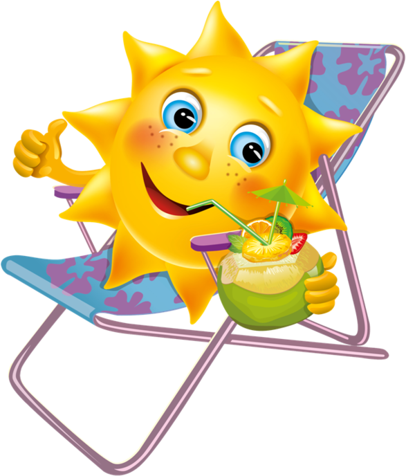 Tubes Soleil-lune More - Funny Sun (600x703)