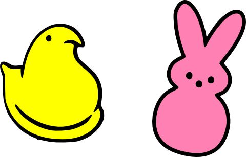 Peeps - Peeps Candy Clip Art (480x307)