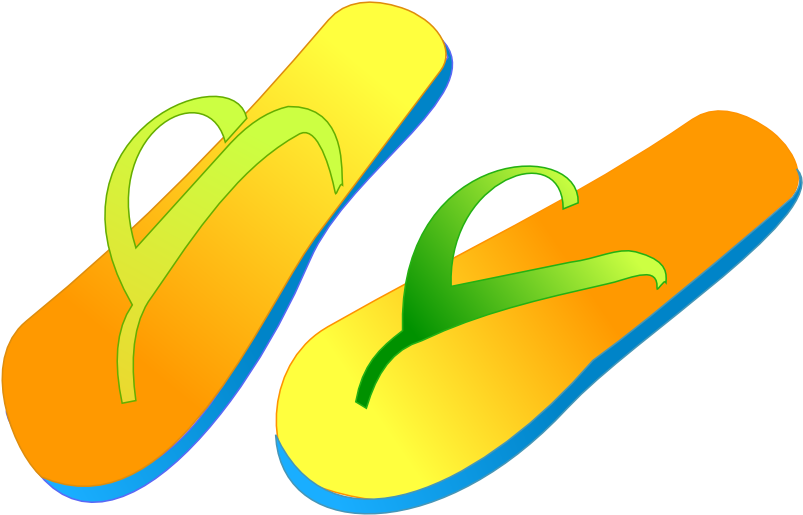 Free Clip Art Summer Vacation Clipart - Flip Flop Png (2400x1800)