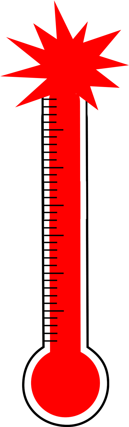 Beat The Heat Tips For Cancer Patients - High Thermometer Clip Art (484x1516)