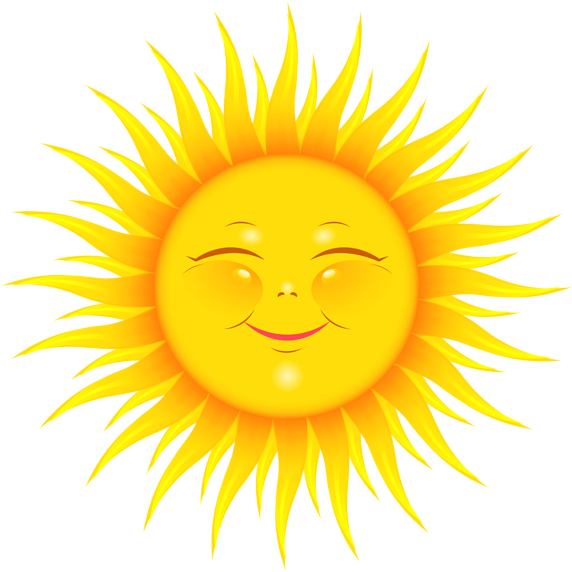 Transparent Cute Sun Picture - Sol Animado (600x594)
