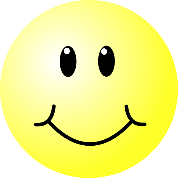 Smiley Face Clip Art At Clker - Big Happy Face (600x600)