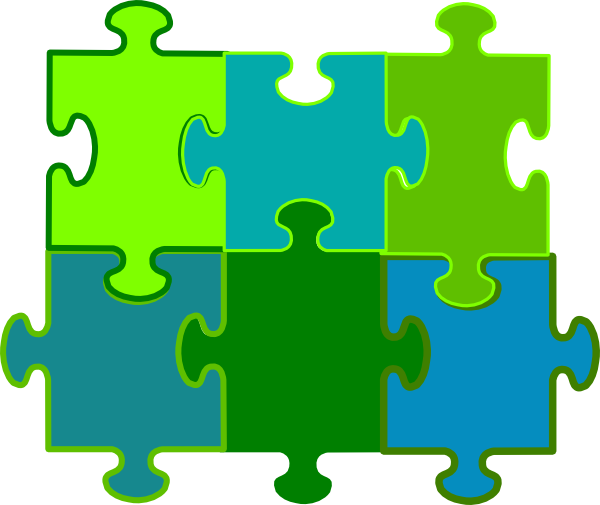 6 Puzzle Pieces Png (600x505)