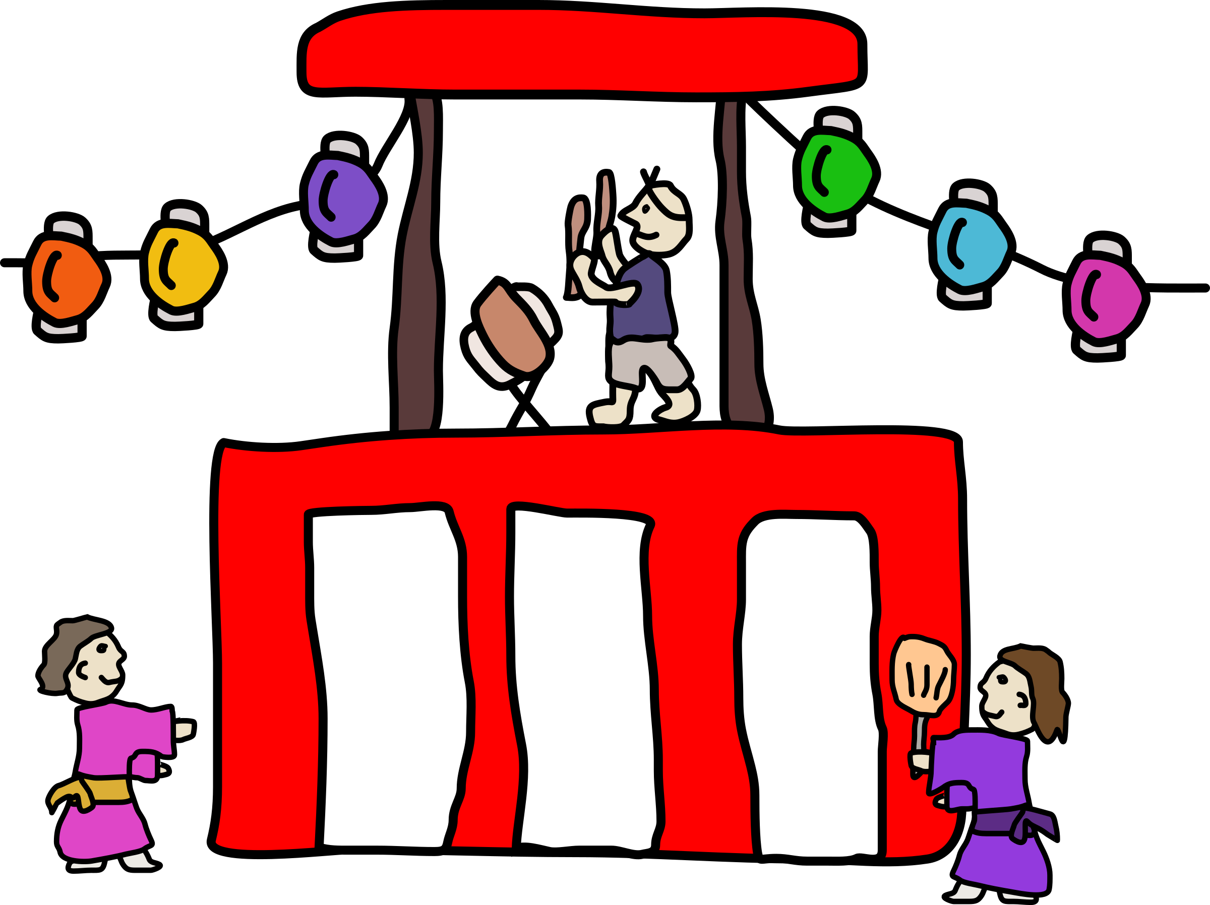 Bon Dance Clipart - Bon Odori Clipart (2400x1796)