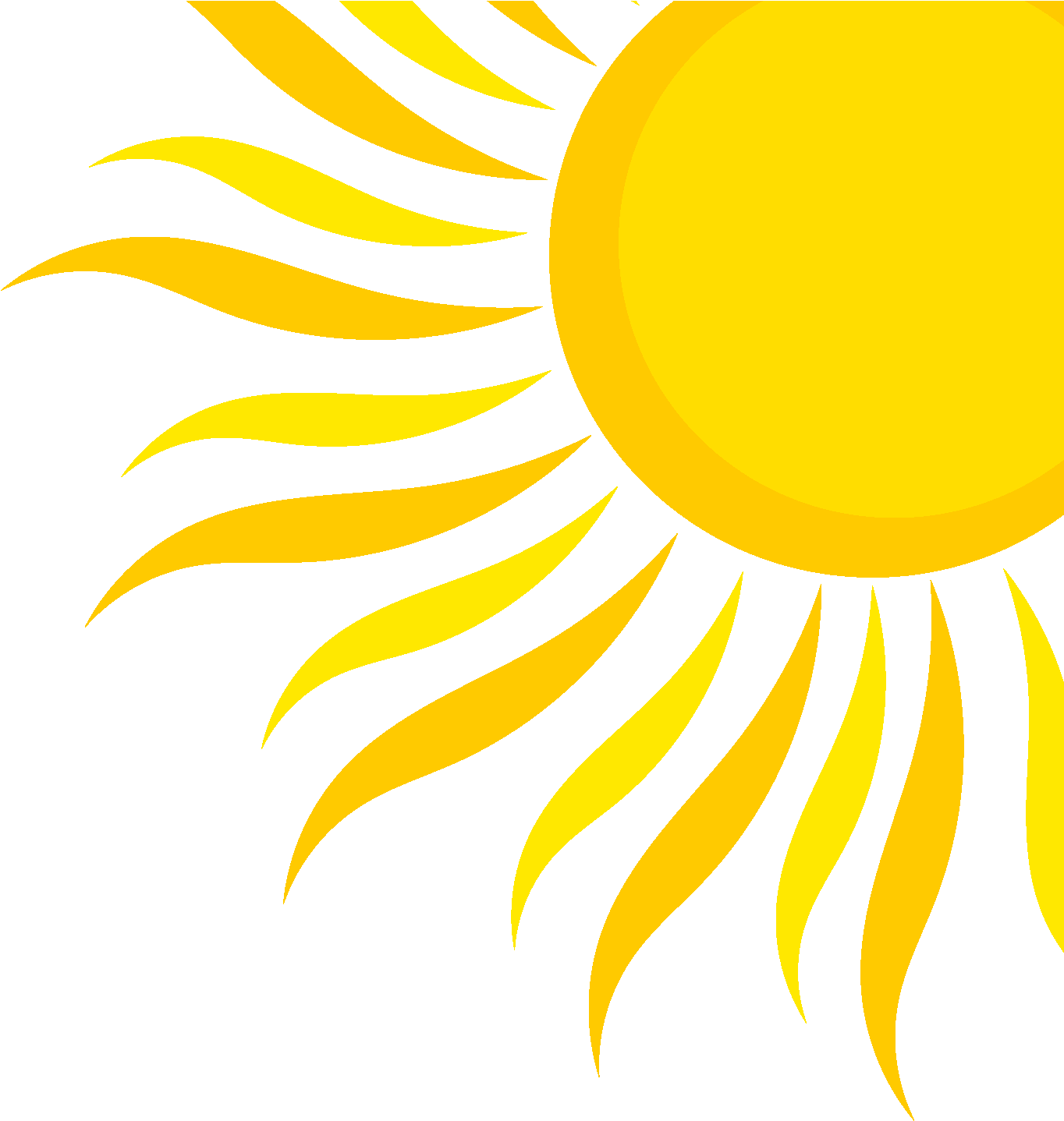 Summer Sun - Summer Sun Clipart Png (1384x1497)