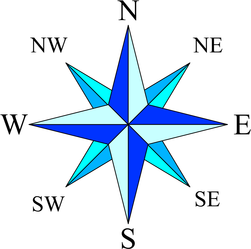 Compass Rose Simple - Compass Rose (1024x1024)
