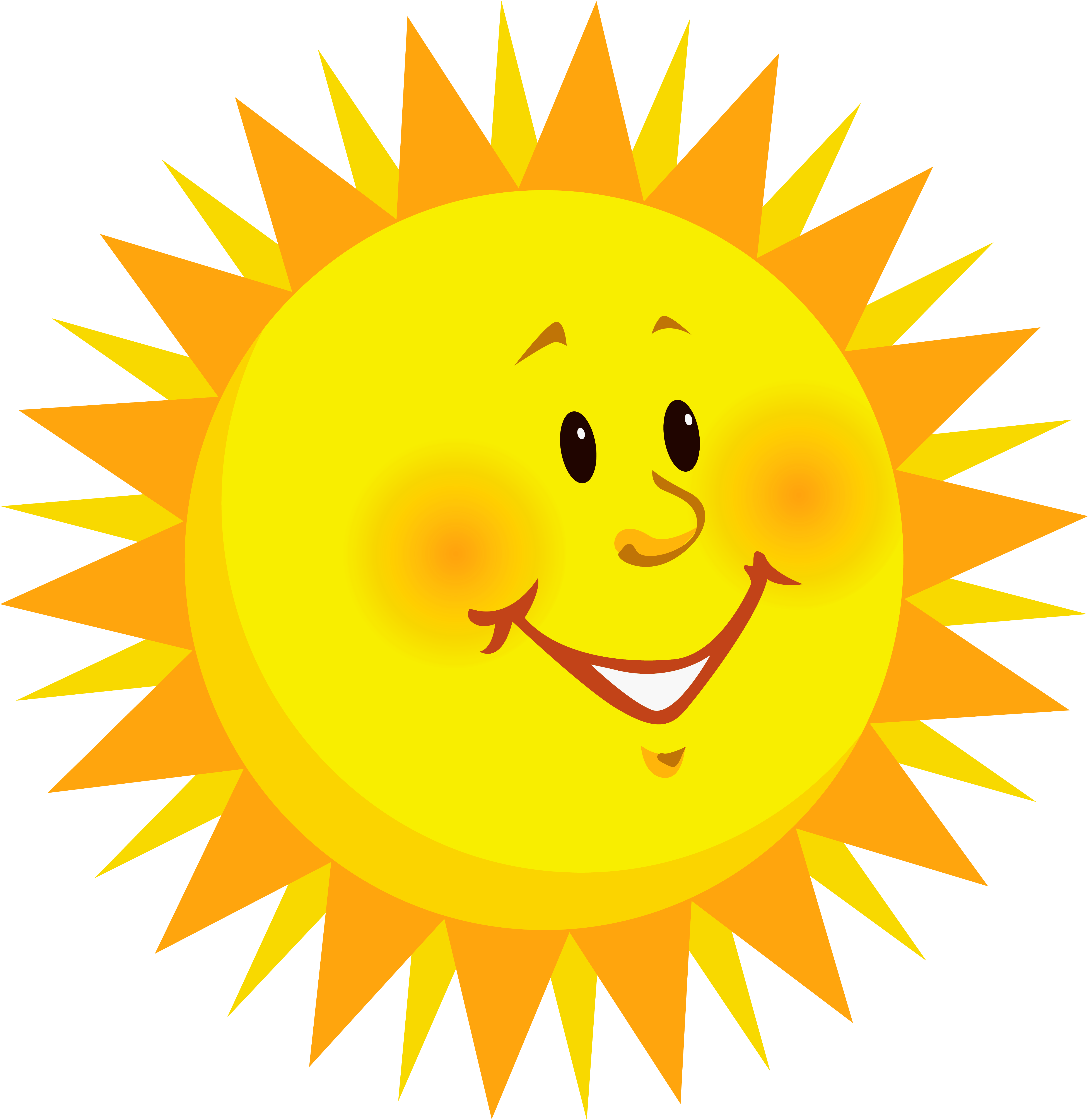 Красивое солнце картинки для оформления Transparent Smiling Sun Png Clipart Picture - Fda Coffee - (5132x5601) Png Clipa