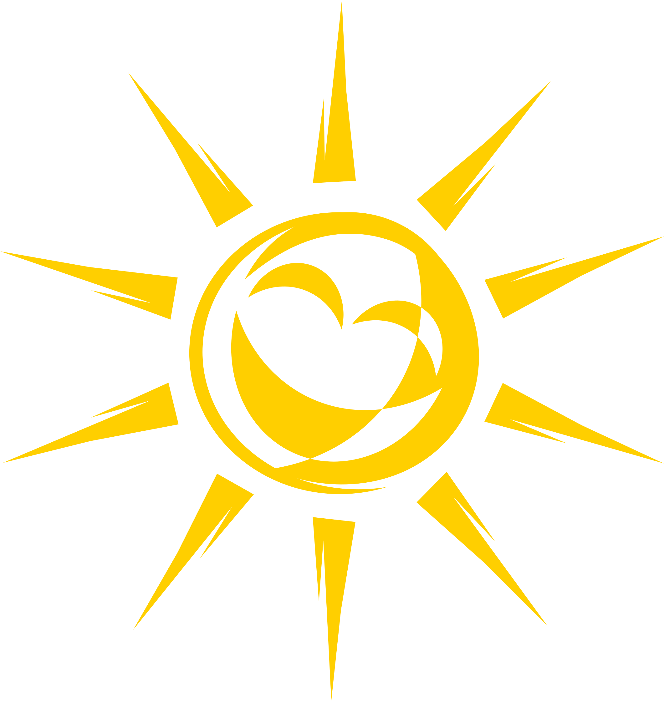 Smiley Sun Clipart - Clip Art (3709x2400)
