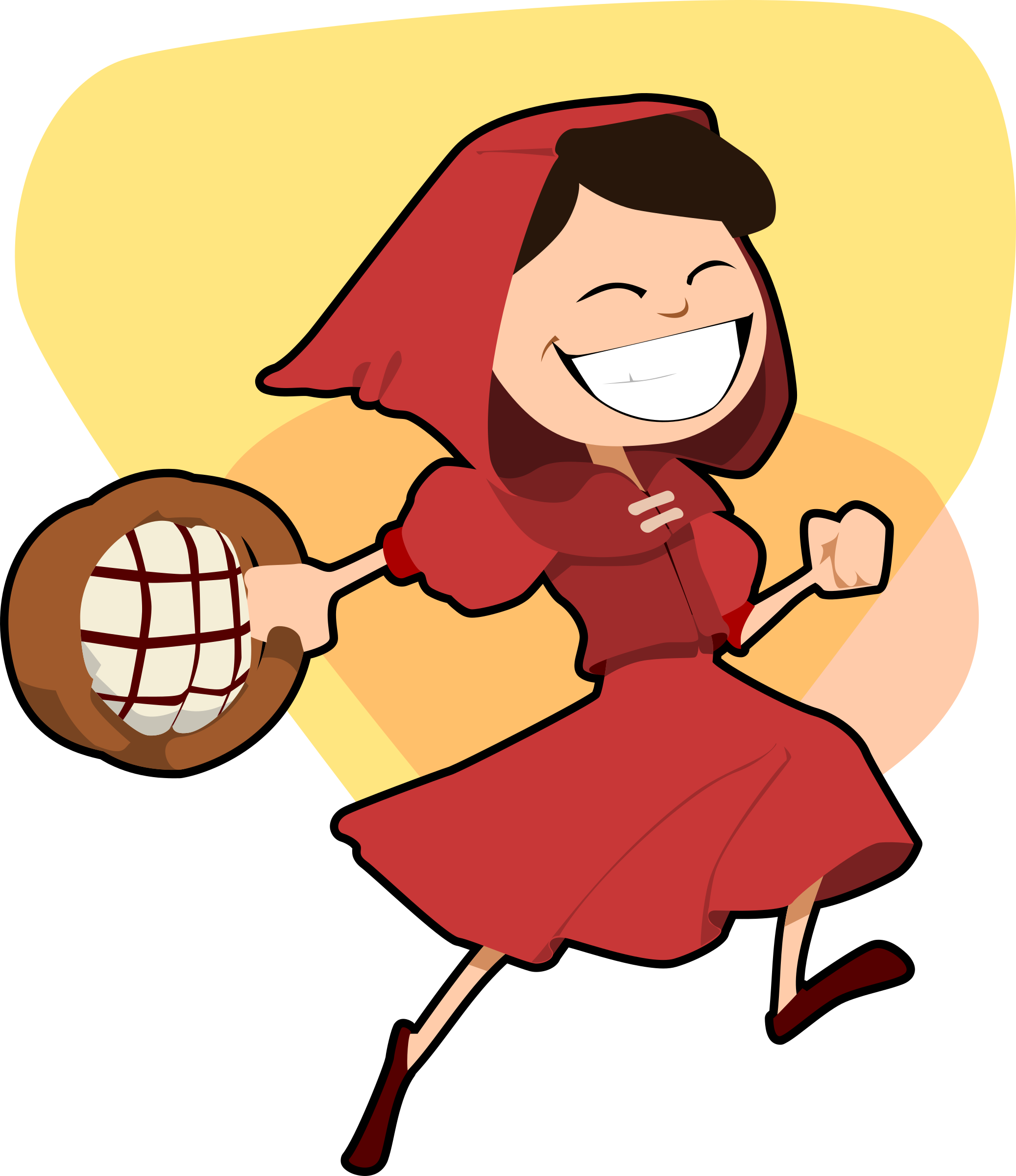 Big Image - Little Red Riding Hood Happy (2074x2400)