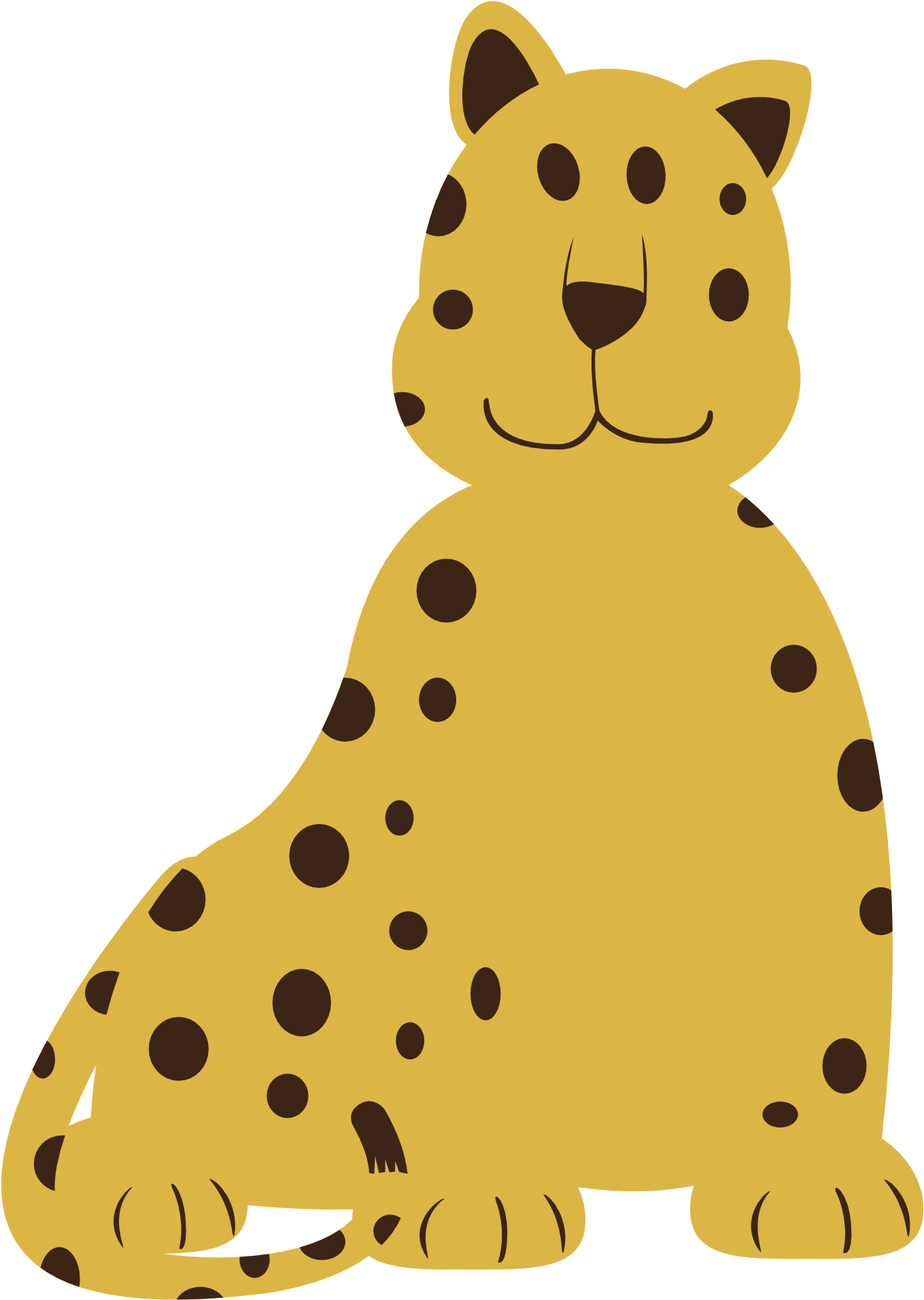 Colorful Animal Leopard Geometry Clipartist - Leopardo Dibujo Png (1969x1969)