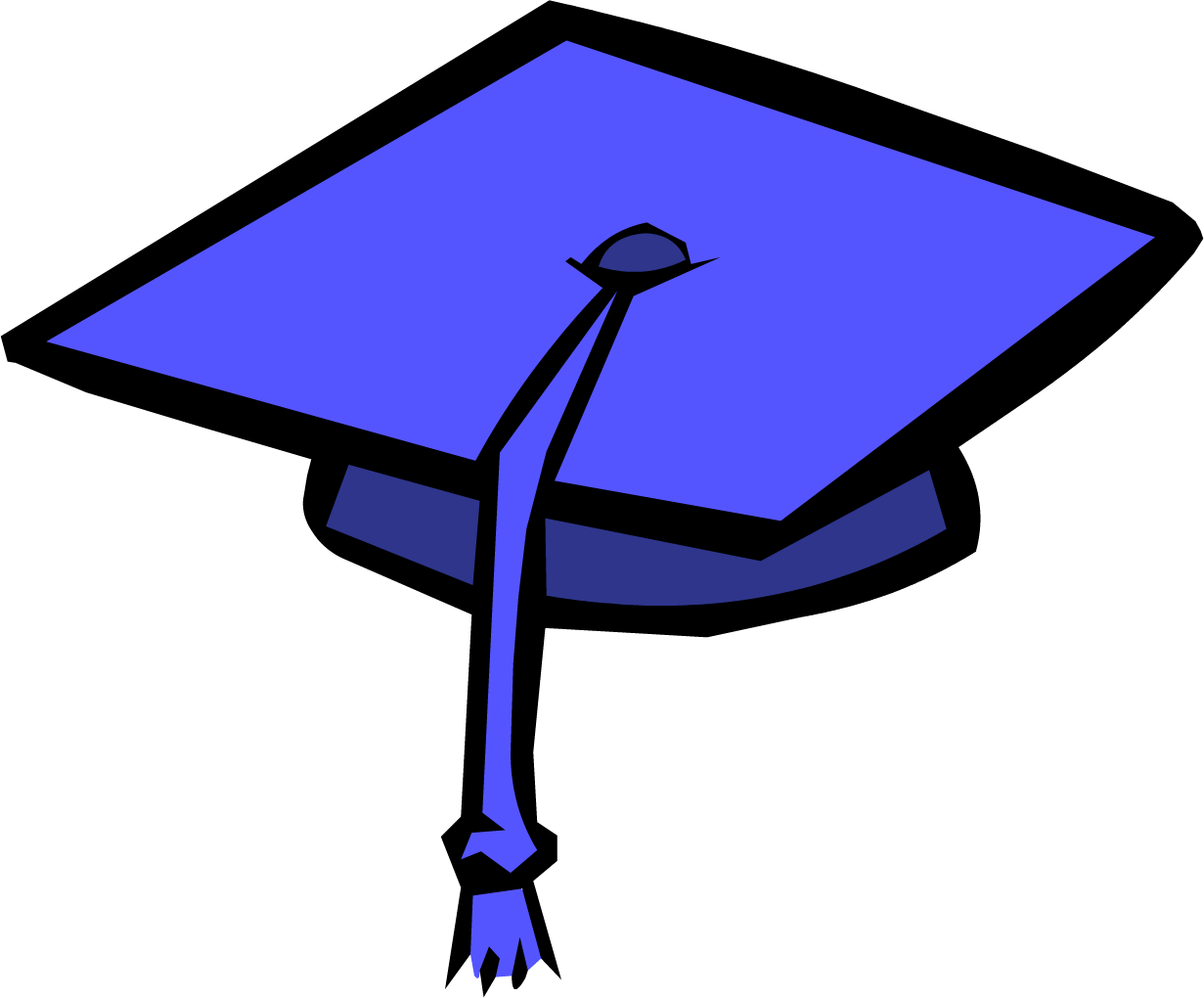 Images For Graduation Cap Png - Blue Graduation Cap Clipart (1231x1020)