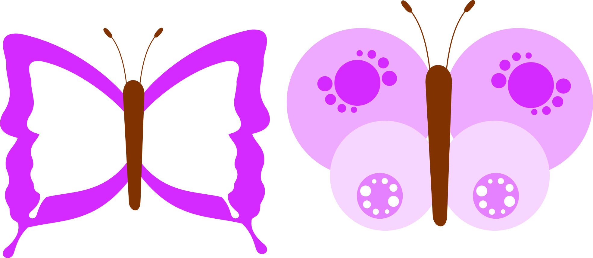 Butterfly Flower Plant Geometry 555px - Butterfly And Flowers Clip Art (1969x859)
