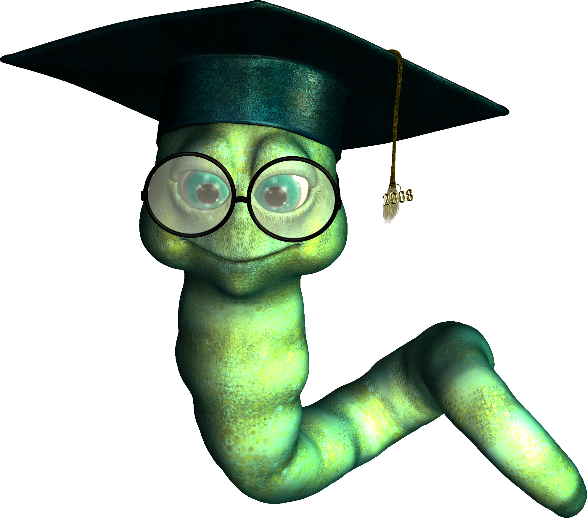 Graduate Bookworm Clipart - Book Worm No White Background (1983x1749)