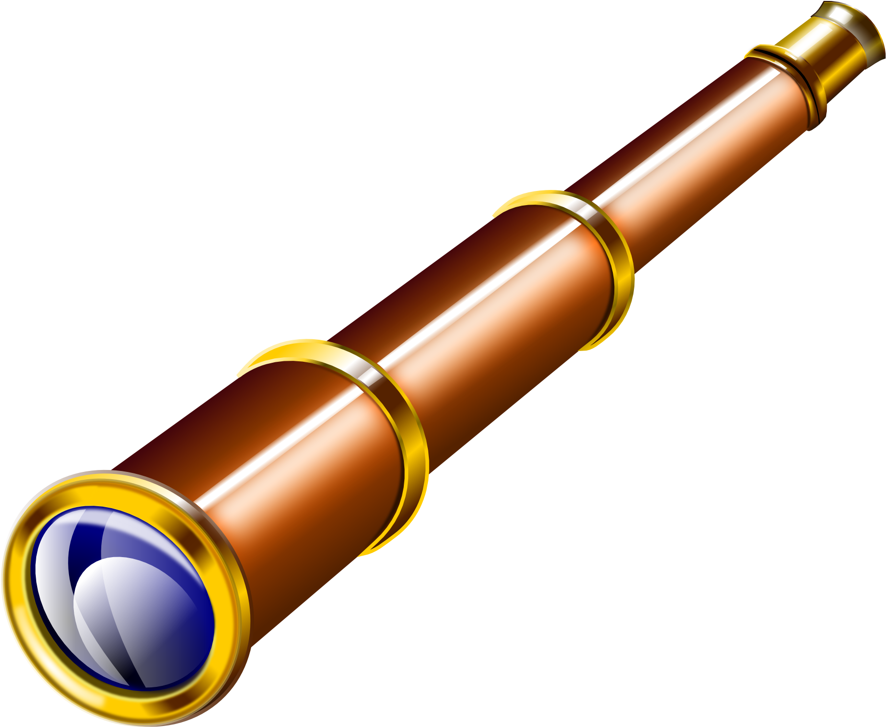 Fernrohr Clipart - Pirate Telescope Clipart (1979x1732)