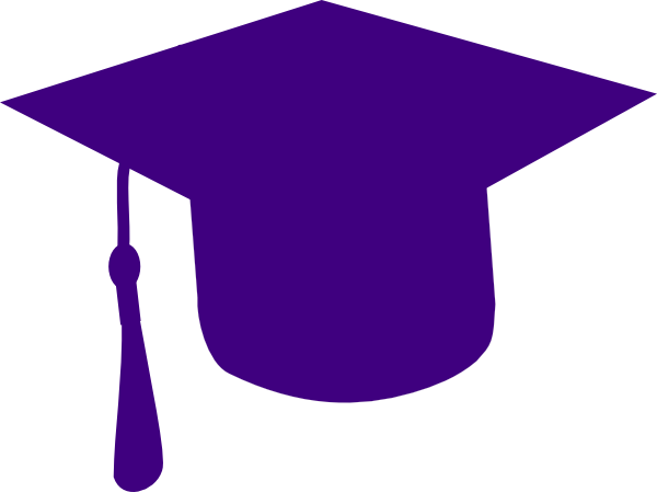 Free To Use And Share Graduation Hat Clipart Clipartmonk - Graduation Hat Purple Png (600x449)