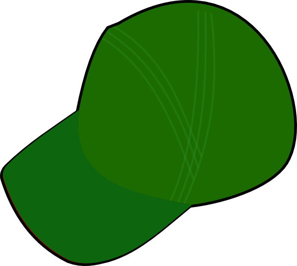 Green Cap Clip Art At Clker - Green Cap Clip Art (600x537)
