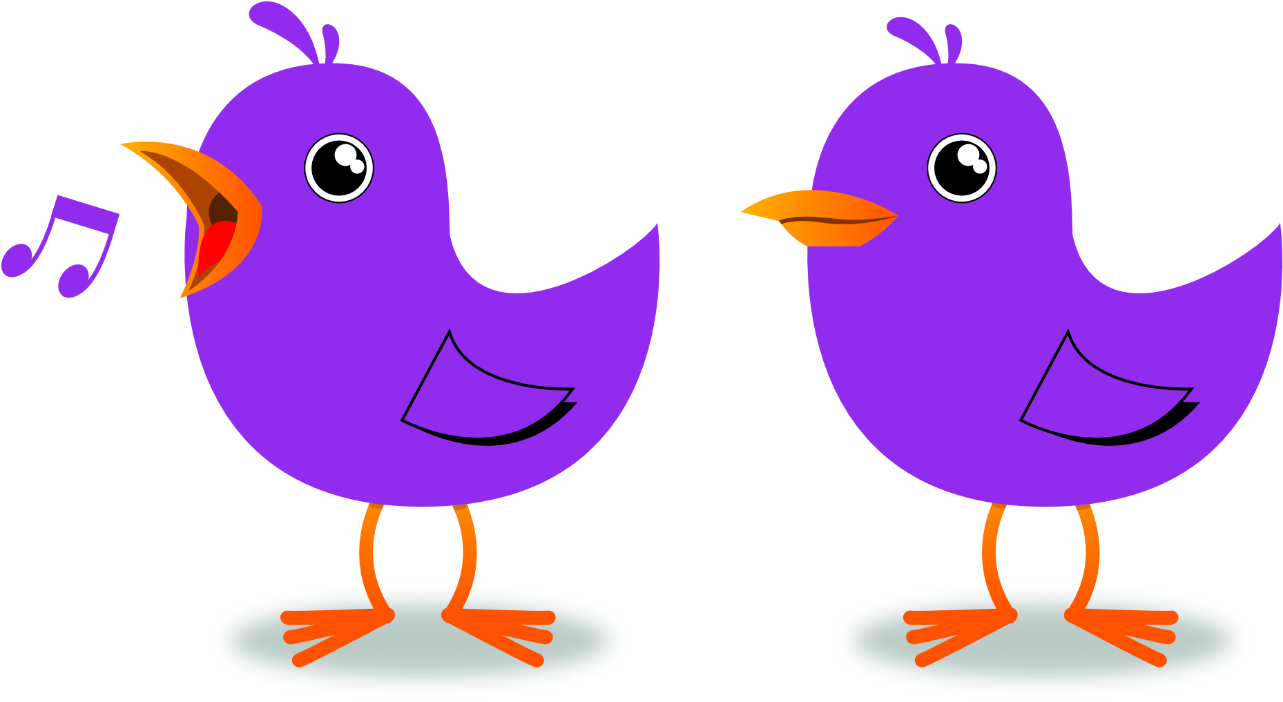 Coloring Book Colouring Page Sheet 111 2 Background - 2 Little Dicky Birds Clipart (1979x1072)