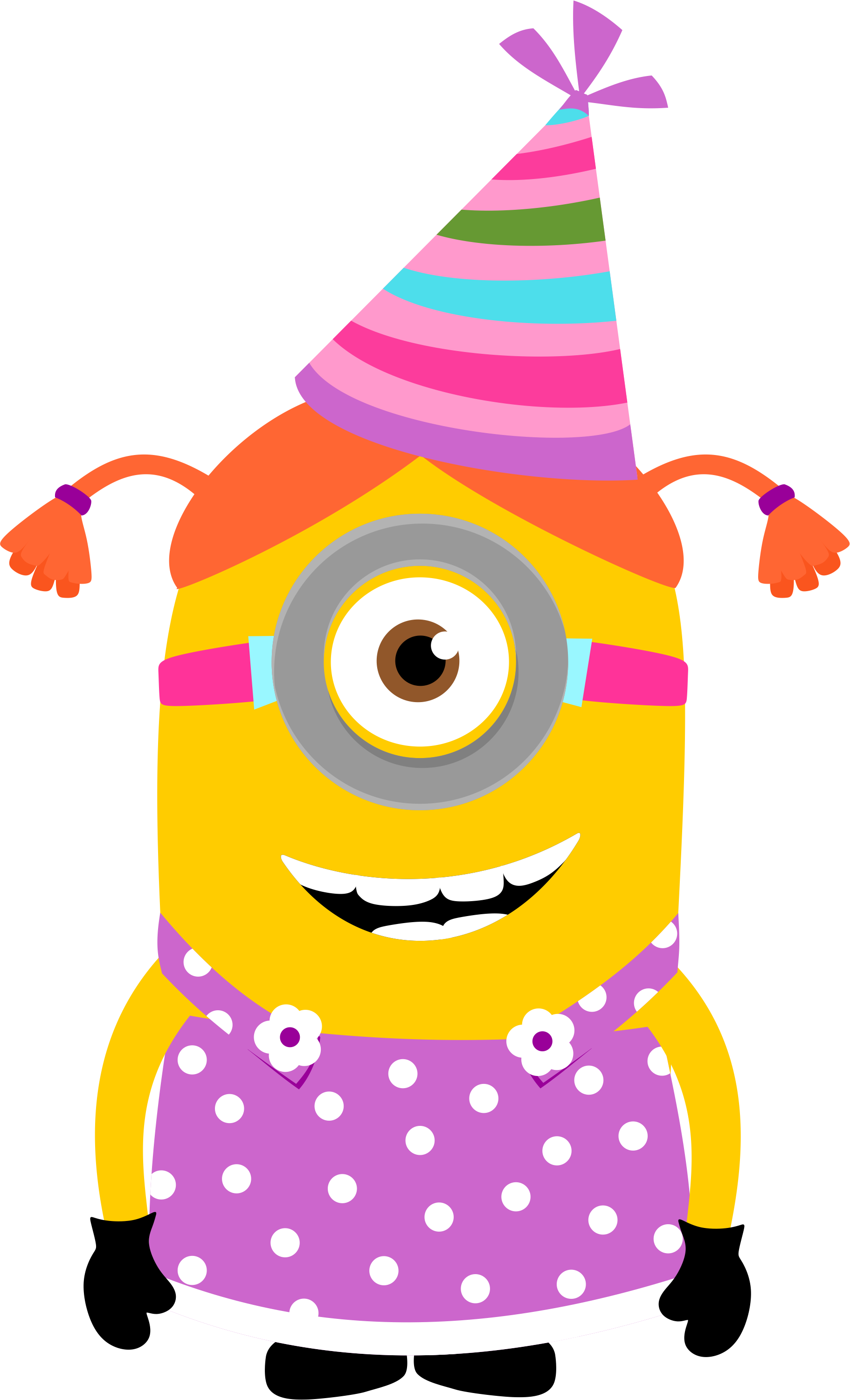 Minions - Minus - Girl Minions Clipart (1823x3003)