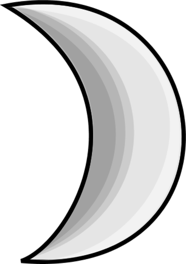 Moon Clipart Weather Symbol - Clip Art (600x854)