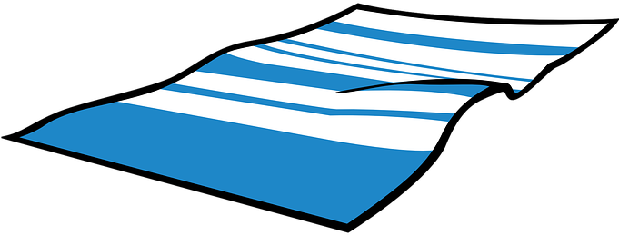 Beach Towel Towel Sauna Towel Beach Fabric - Beach Towel Clipart (680x340)