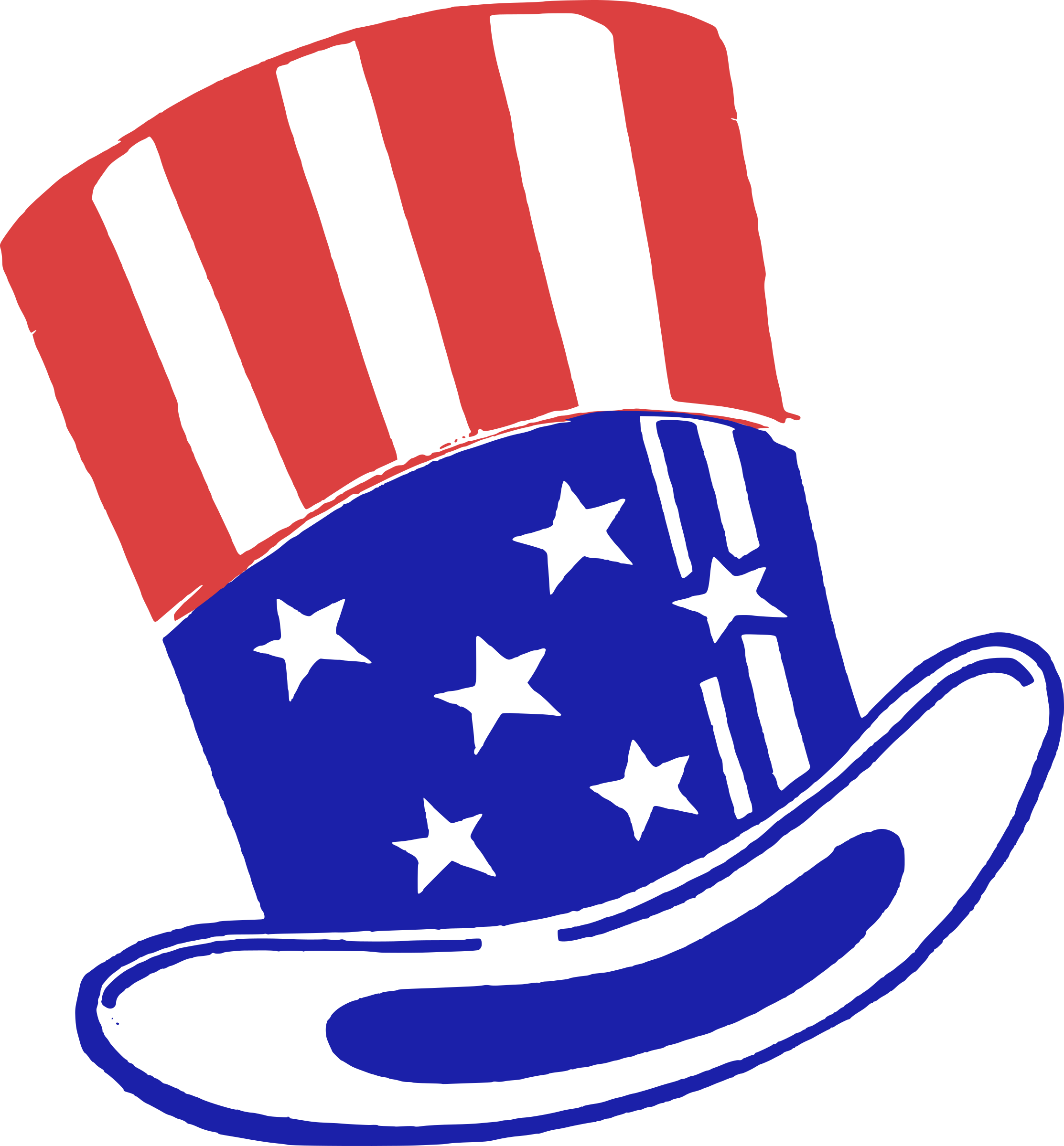 Uncle Sam Hat - Clip Art Uncle Sam Hat (2227x2400)