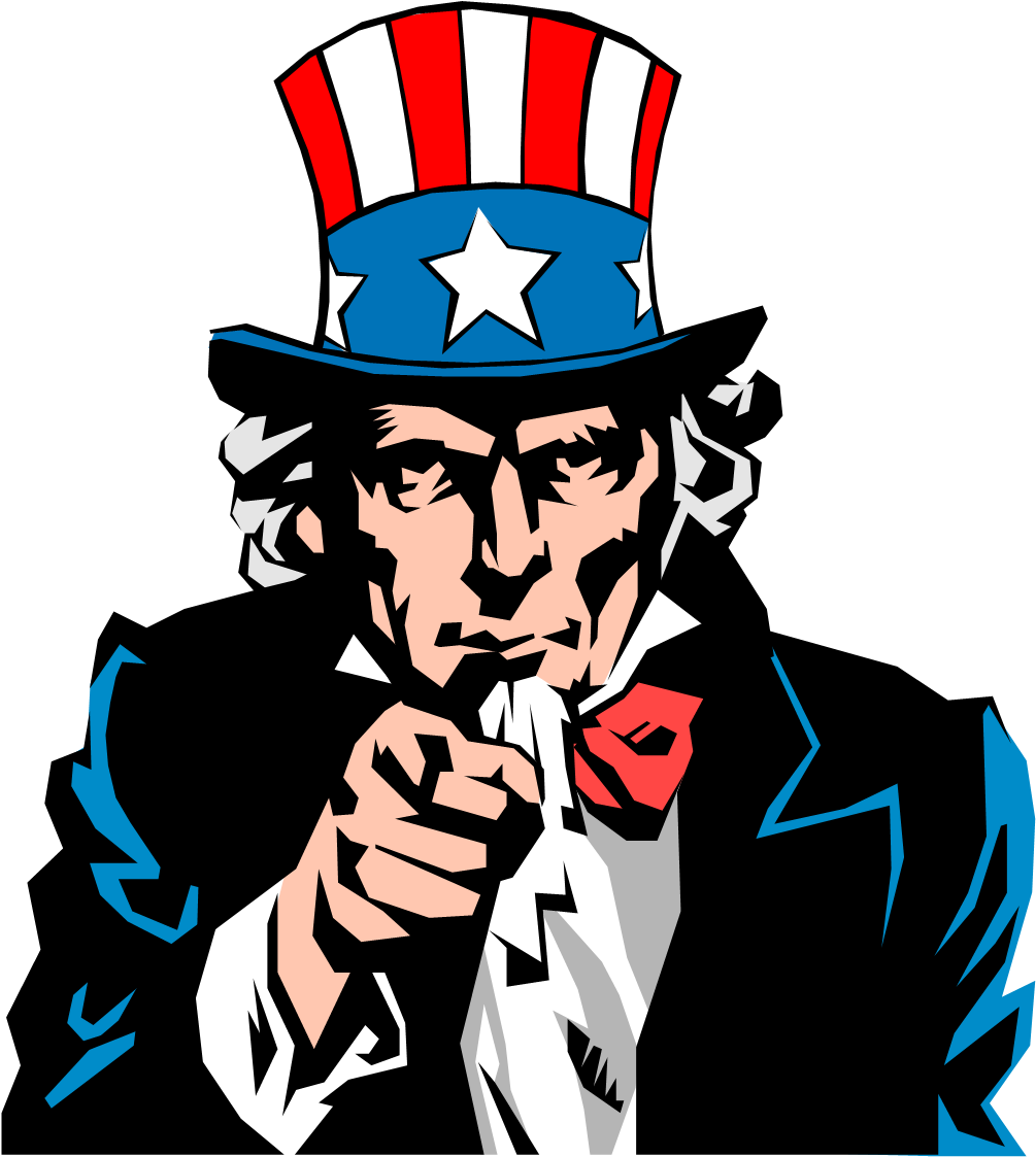 Quotes About Uncle Sam - Uncle Sam Wants You Clip Art (1009x1138)