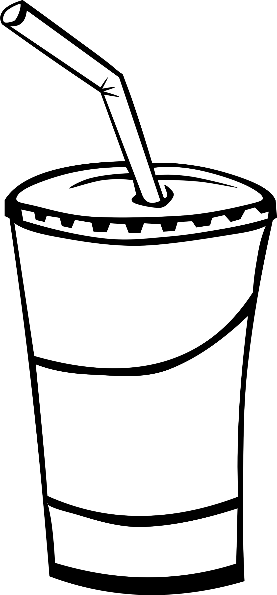 Soft Drink Clip Art Black And White - Draw A Soda Cup (1119x2400)