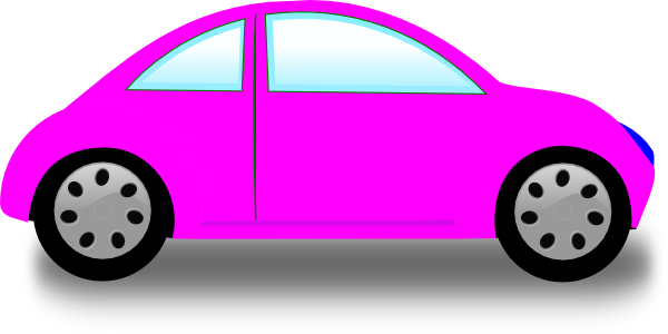 Pink Car Clip Art At Clker Vector Clip Art - Car Clip Art (600x300)