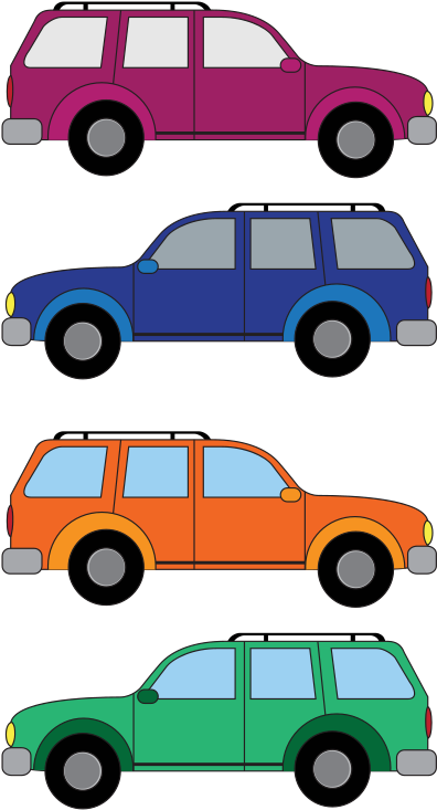 Cars Free Car Clip Art - Line Of Cars Clipart (695x900)