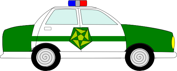 Police Car Clipart Free Images - Clip Art (600x240)