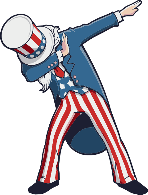 Patriotism, Personal Use, Dabbing Uncle Sam, - Funny Uncle Sam (477x630)