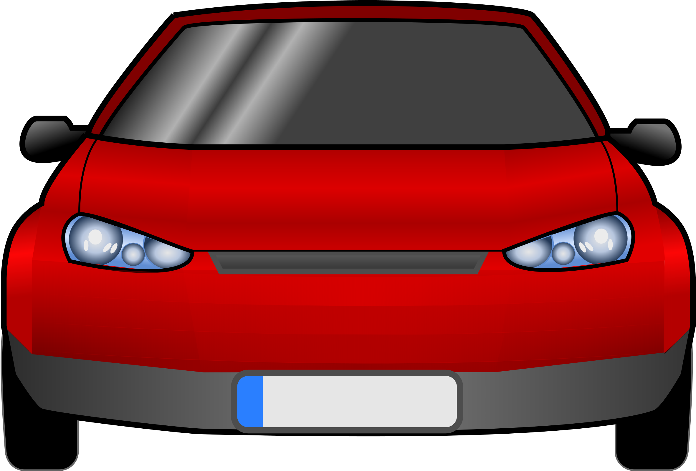 Car Front Clip Art At Clker Com Vector Online Royalty - Car Cartoon Front View (2400x1600)