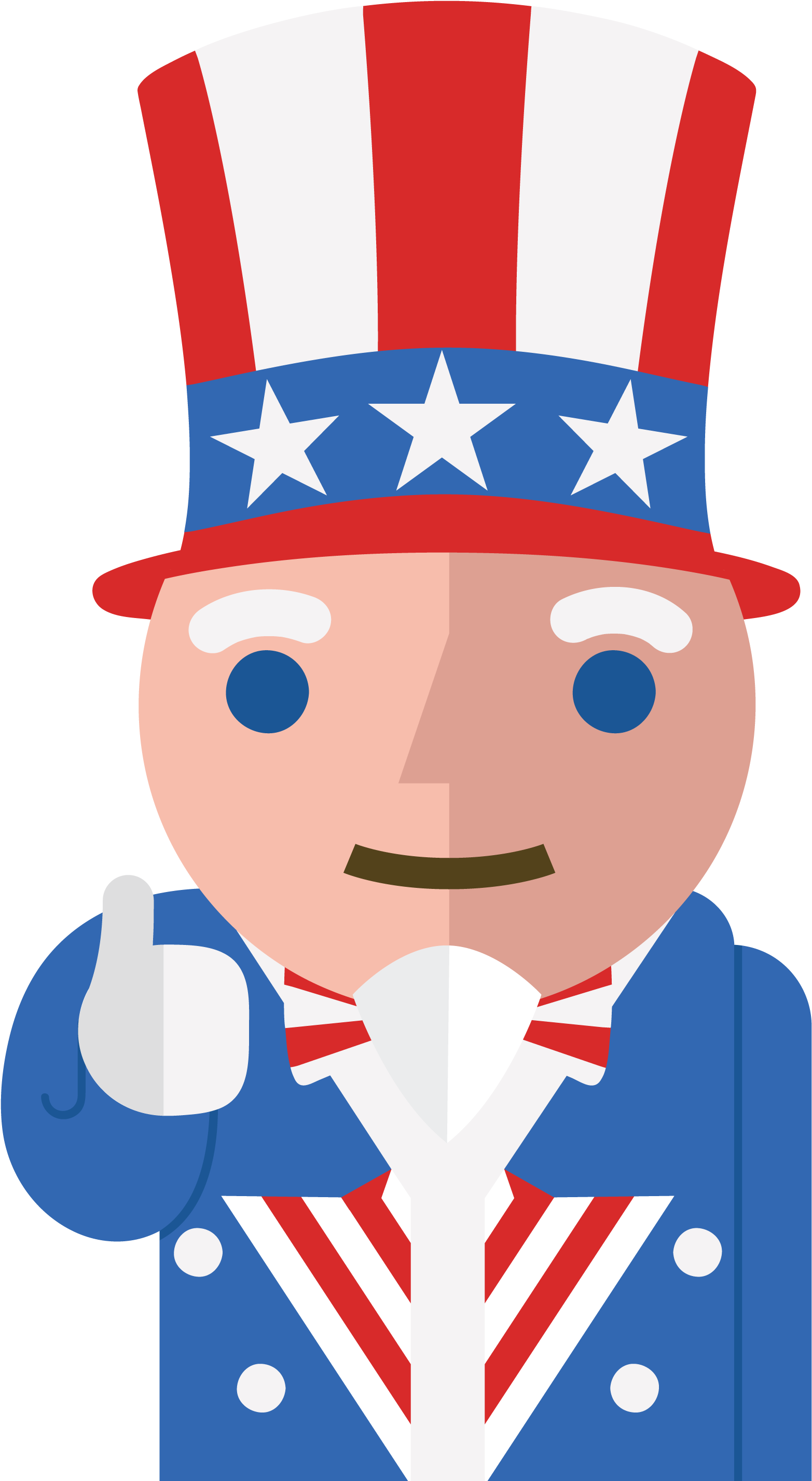 Unclesamthumbsup - Cartoon (2150x3072)