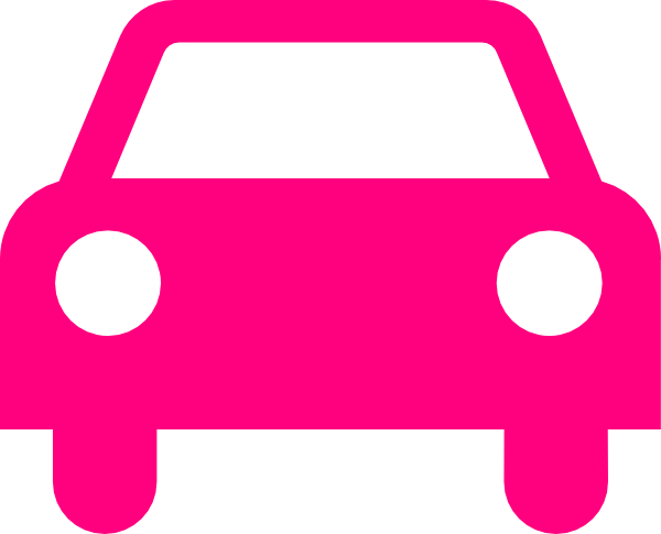 Car Clipart Pink Car - Clip Art Pink Car (600x485)