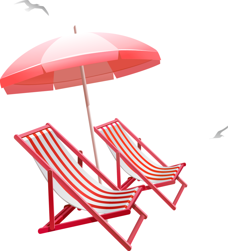 Table Umbrella Beach Clip Art - Sillas Y Sombrilla De Playa (894x986)